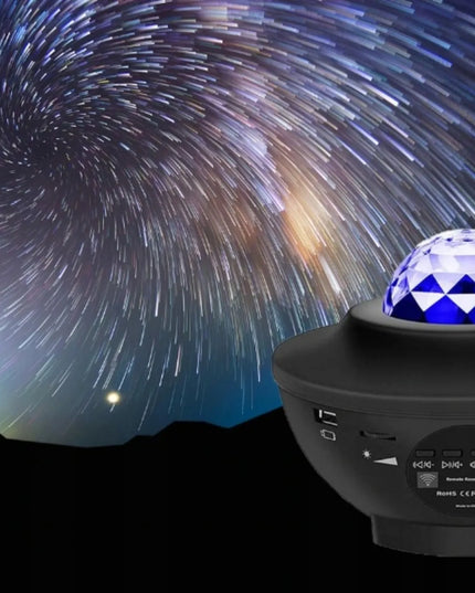 NORIMPEX LED žvaigždžių projektorius – naktinė lempa su „Bluetooth“ garsiakalbiu