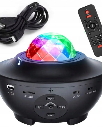 NORIMPEX LED žvaigždžių projektorius – naktinė lempa su „Bluetooth“ garsiakalbiu