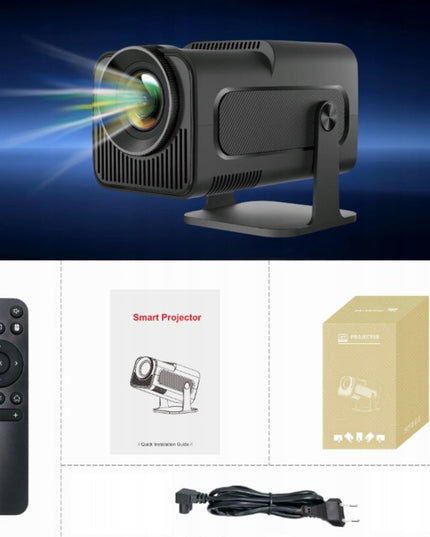 Mini projektorius HY320 1080p su Android 11, Smart TV, WiFi6, Bluetooth 150p