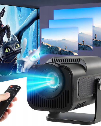 Mini projektorius HY320 1080p su Android 11, Smart TV, WiFi6, Bluetooth 150p