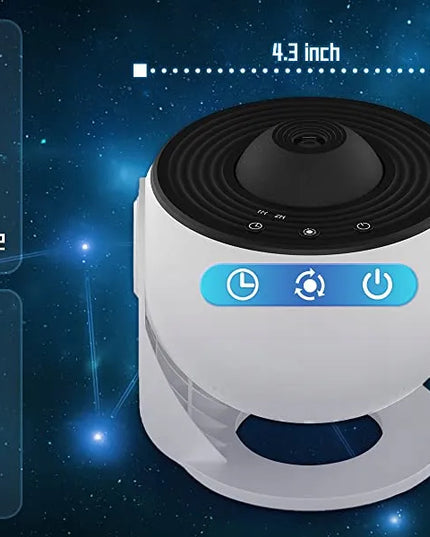 Žvaigždžių projektorius ir naktinė lempa su 13 planetų diskų, USB