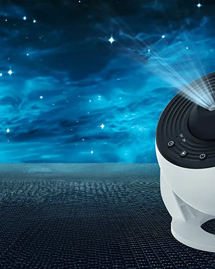 Žvaigždžių projektorius ir naktinė lempa su 13 planetų diskų, USB