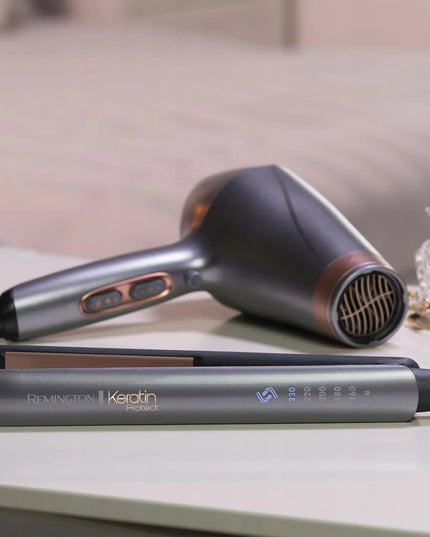 Plaukų tiesintuvas REMINGTON Keratin Protect S8598 – plaukų formavimui ir tiesinimui