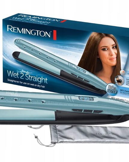 Plaukų tiesintuvas „Remington S7300“ su keraminėmis plokštelėmis ir garų kanalais