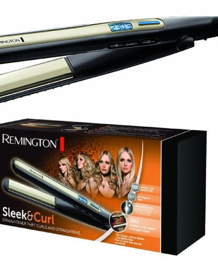 Plaukų tiesintuvas REMINGTON S6500 Sleek & Curl, keraminė danga, tinka garbanoms formuoti