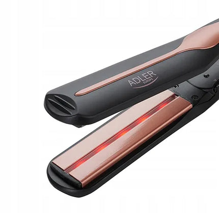 Adler AD 2318 plaukų tiesintuvas su infraraudonųjų spindulių technologija, keraminėmis plokštelėmis, 30 mm, 120 W