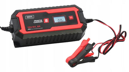 Automatinis automobilinis akumuliatorių įkroviklis IDEAL CHARGER 8A, 6 V / 12 V