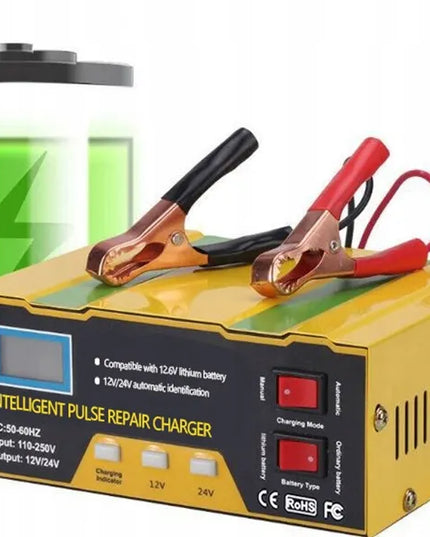 Automatinis akumuliatoriaus įkroviklis „Xtrobb MF-2B“ su atkūrimo funkcija, 12 V / 24 V