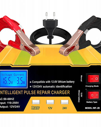 Automatinis akumuliatoriaus įkroviklis „Xtrobb MF-2B“ su atkūrimo funkcija, 12 V / 24 V