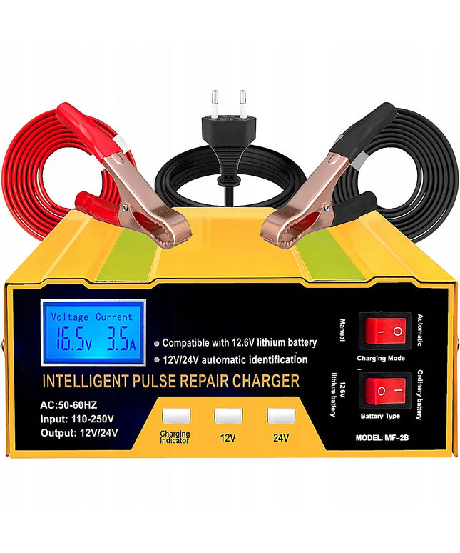 Automatinis akumuliatoriaus įkroviklis „Xtrobb MF-2B“ su atkūrimo funkcija, 12 V / 24 V