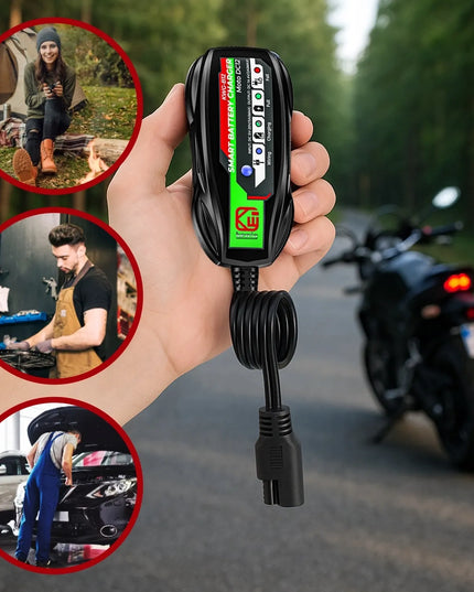 Automatinis 12 V akumuliatorių įkroviklis „Kewig“ motociklui ir keturračiui, USB-C