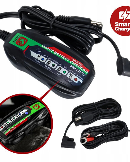Automatinis 12 V akumuliatorių įkroviklis „Kewig“ motociklui ir keturračiui, USB-C