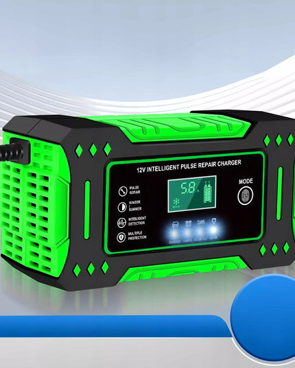Automatinis automobilinis įkroviklis su akumuliatorių remonto funkcija 12V 24V