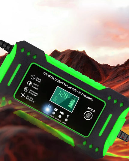 Automatinis automobilinis įkroviklis su akumuliatorių remonto funkcija 12V 24V