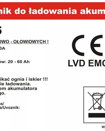 CARCOMMERCE FY-705 automobilinis akumuliatoriaus įkroviklis, 12 V, 6 A
