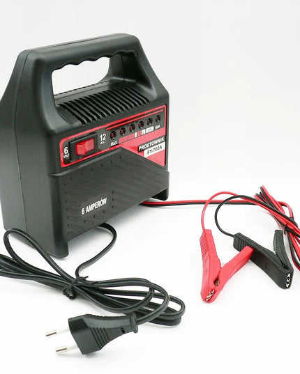 CARCOMMERCE automobilinis akumuliatorių įkroviklis 6 V / 12 V, 6 A