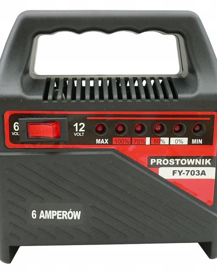CARCOMMERCE automobilinis akumuliatorių įkroviklis 6 V / 12 V, 6 A