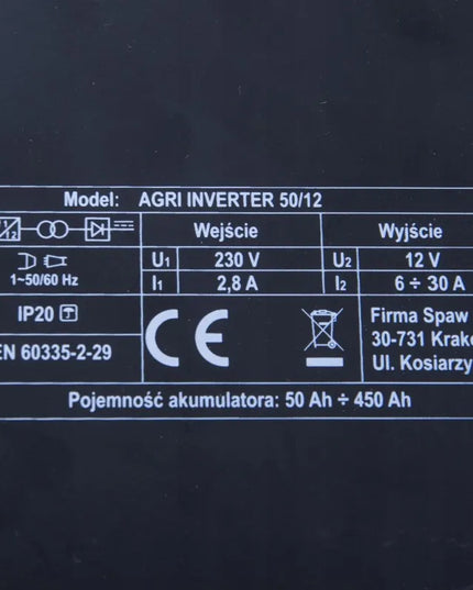 Automatinis akumuliatorių įkroviklis MAGNUM AGRI 50 12V / GEL