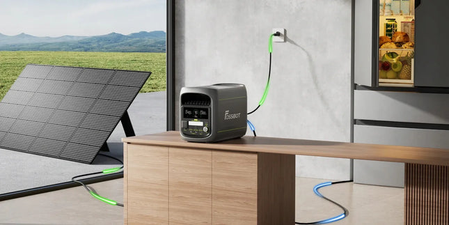 Nešiojamoji maitinimo stotelė Fossibot F1800, 1024 Wh, 1800 W, su programėle, „Wi-Fi“ ir „Bluetooth“