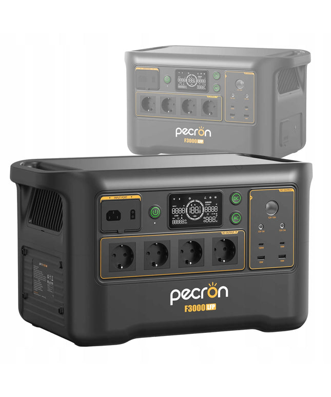 Nešiojamoji energijos stotis PECRON F3000LFP, 3600 W, 3072 Wh, UPS