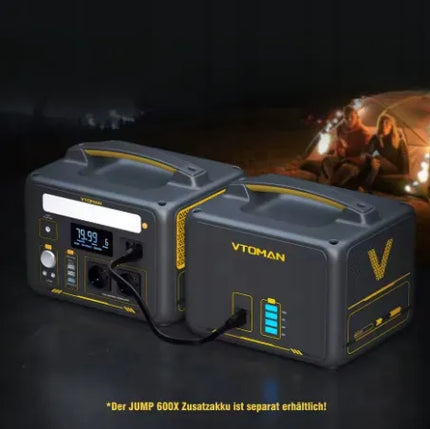 Nešiojamoji energijos stotelė VTOMAN JUMP 600X, 299 Wh, 1200 W [sertifikatas]