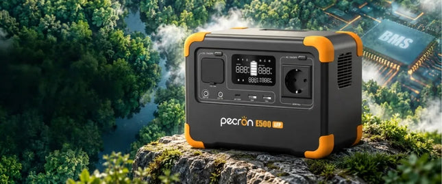 Nešiojamoji maitinimo stotelė PECRON E500LFP, 600 W, 576 Wh, greitasis įkrovimas