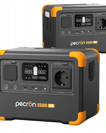 Nešiojamoji maitinimo stotelė PECRON E500LFP, 600 W, 576 Wh, greitasis įkrovimas