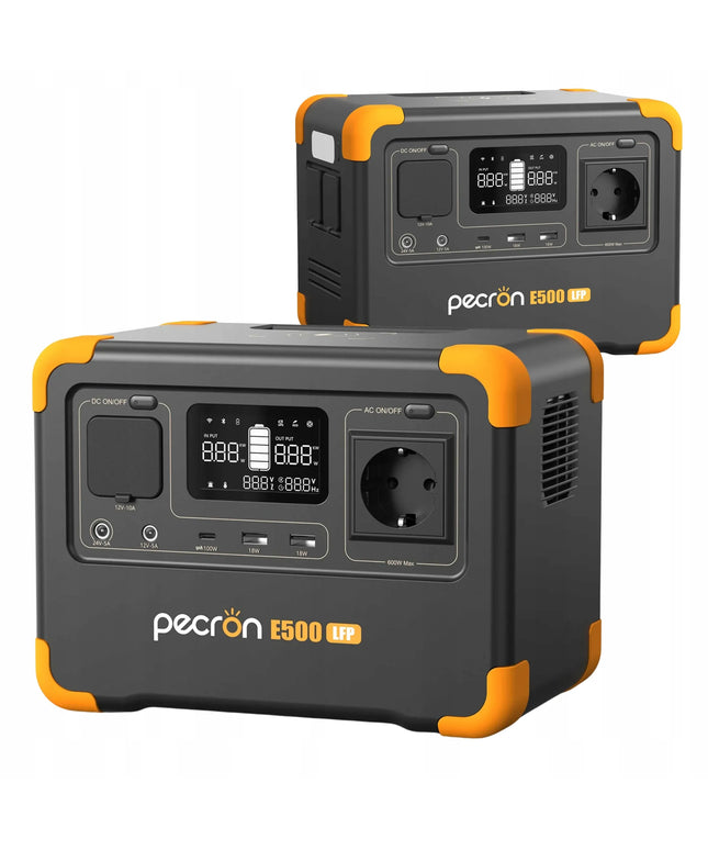 Nešiojamoji maitinimo stotelė PECRON E500LFP, 600 W, 576 Wh, greitasis įkrovimas