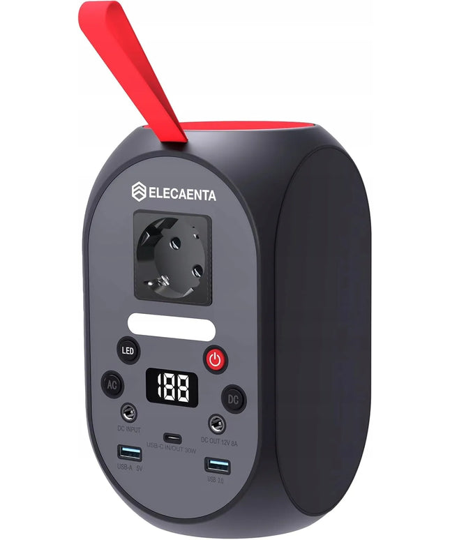ELECAENTA SG120 nešiojamoji LiFePO4 maitinimo stotelė, 99 Wh, 120 W, kelionėms