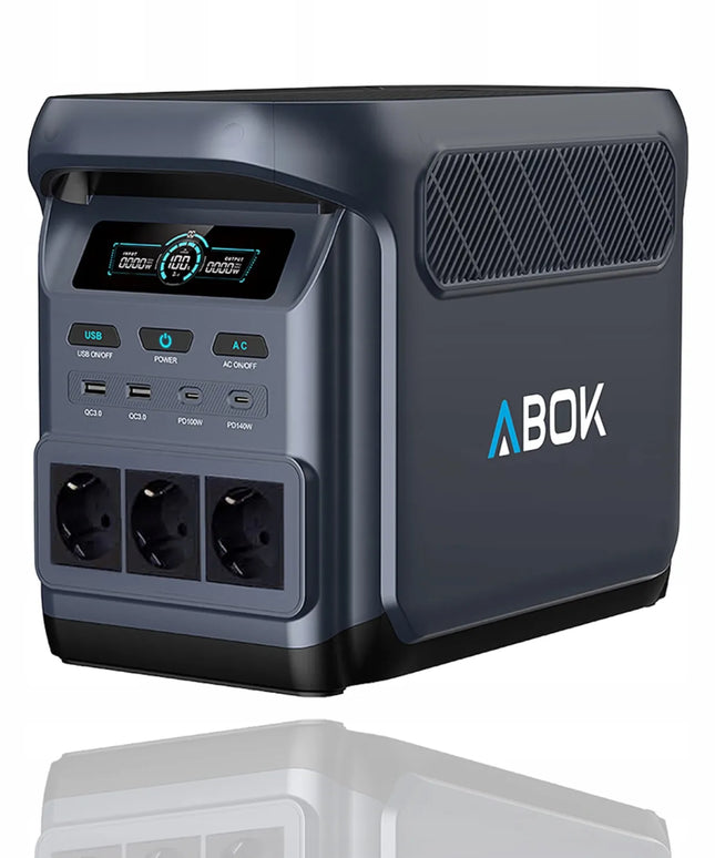 Nešiojamoji energijos stotelė ABOK Elux 1, 1800 W, 1024 Wh