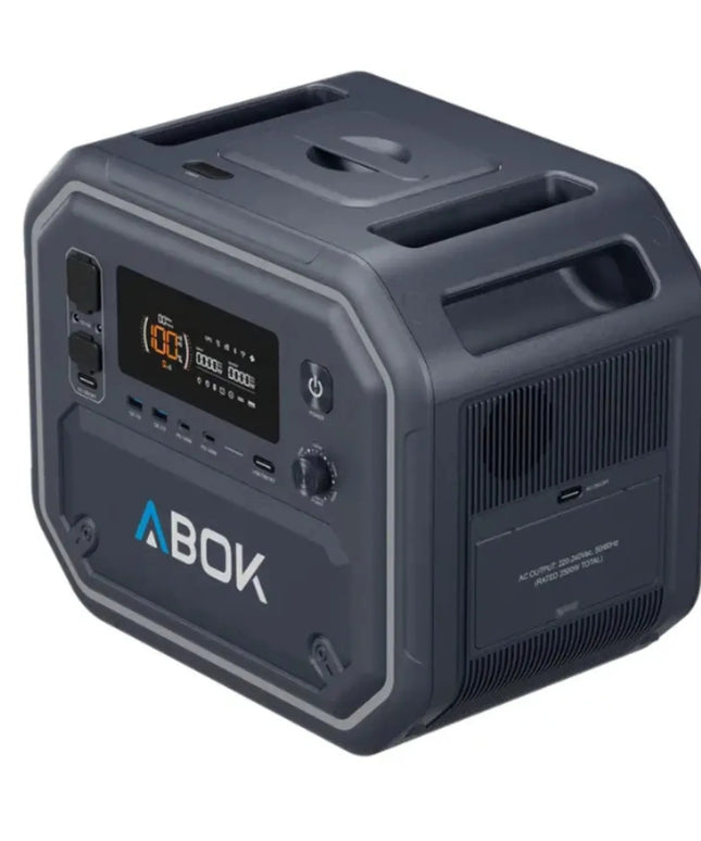 Nešiojama energijos stotis ABOK ARK2800, 2800 W, 2160 Wh, UPS, išorinė baterija, programėlė, „Bluetooth“