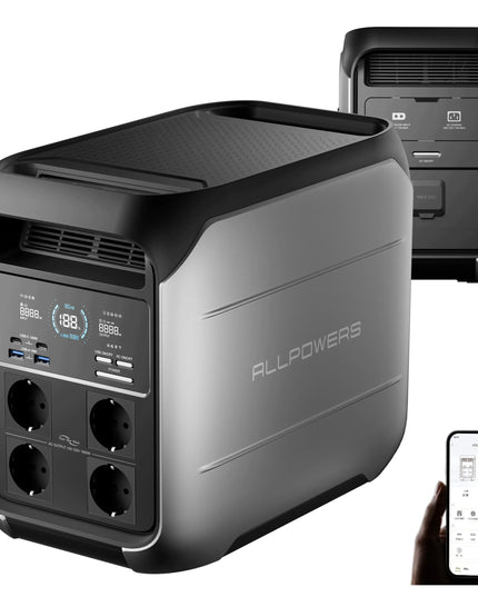 Nešiojamoji energijos stotelė Allpowers Volix P1800, 1800 W, 1024 Wh, UPS, LiFePO₄
