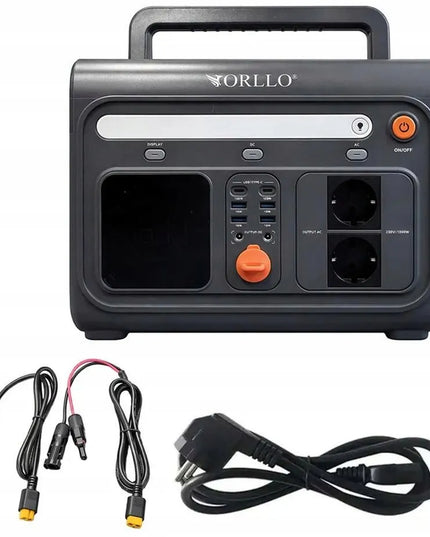 ORLLO 1200 W/1500 W nešiojama energijos stotelė su LiFePO4 akumuliatoriumi EVE