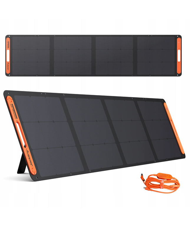 Nešiojamasis sulankstomas saulės baterijų skydelis „Jackery SolarSaga“ 200 W, 2 USB jungtys, IP68