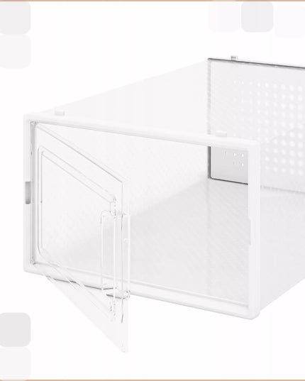 Skaidrios batų dėžės, sulankstomi organizatoriai, moduliniai, aukščiausios kokybės, tvirti, 6 vnt.