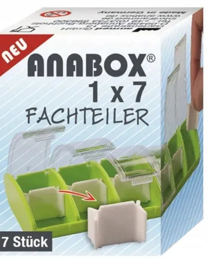 Anabox tablečių ir vaistų dėžutė organizatorius