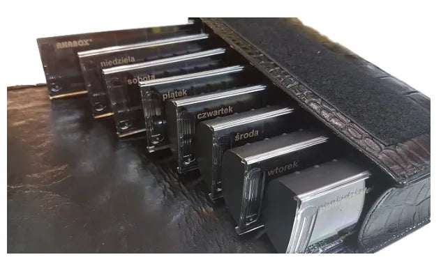 Anabox tablečių ir vaistų dėžutė organizatorius