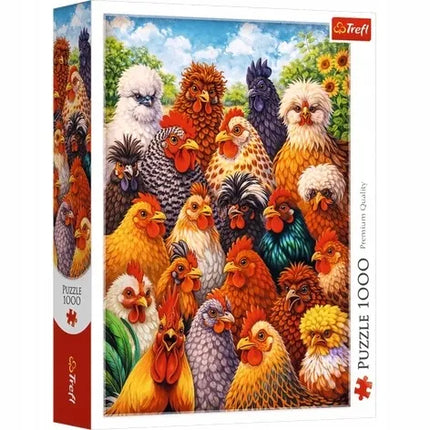 1000 dalių dėlionė „Vištos“