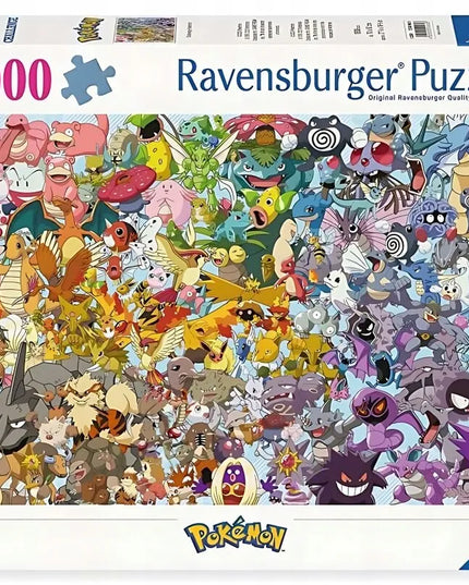 Ravensburger Challenge Pokémon dėlionė, 1000 detalių, 12000460