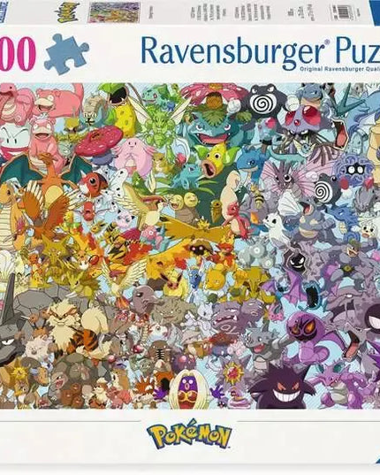 Ravensburger Challenge Pokémon dėlionė, 1000 detalių, 12000460