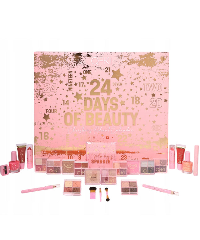 Q-ki Kalendorius su kosmetika Dovanų makiažo rinkinys 2024