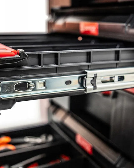 QBRICK SYSTEM PRO Drawer Workshop Set 1 2.0 įrankių dėžių rinkinys su ratukais