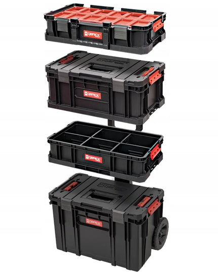 QBRICK SYSTEM TWO 6in1 įrankių dėžių rinkinys su papildomais organizatoriais