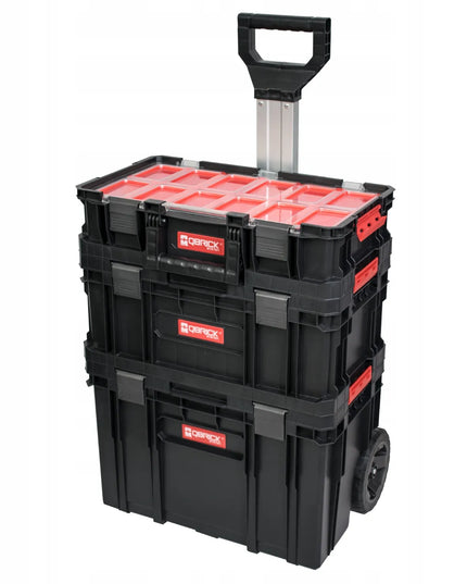 Qbrick System TWO SET Plus Vario 3-in-1 įrankių dėžių rinkinys su ratukais