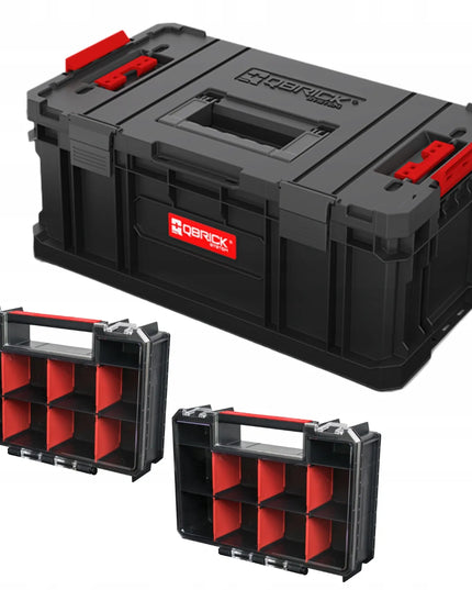 Qbrick System TWO įrankių dėžė Toolbox Plus Vario + 2xTWO organizatoriai Multi