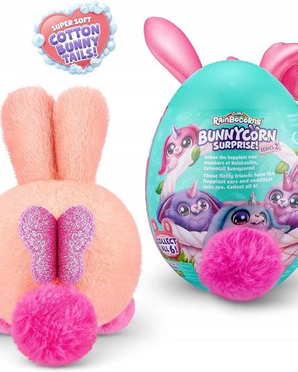 „RAINBOCORNS Boo-Boocorn Surprise“ staigmena – pliušinis zuikutis