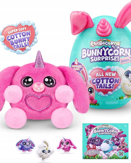 „RAINBOCORNS Boo-Boocorn Surprise“ staigmena – pliušinis zuikutis
