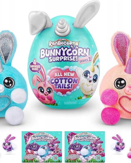 „RAINBOCORNS Boo-Boocorn Surprise“ staigmena – pliušinis zuikutis