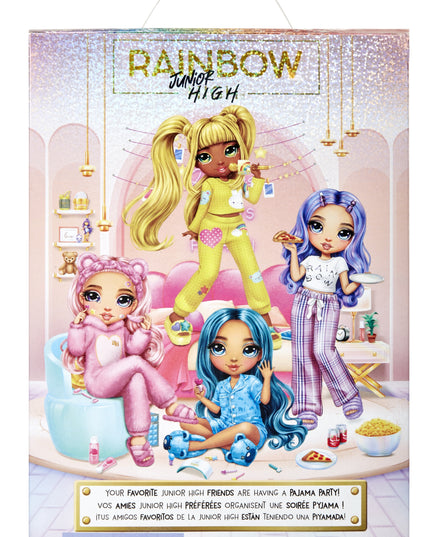 RAINBOW HIGH Junior High pižamos vakarėlio madinga lėlė Violet Willow