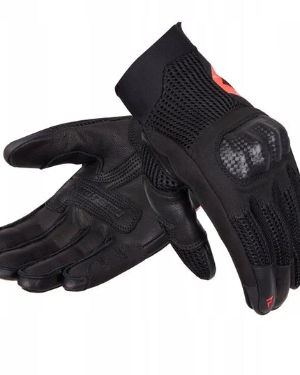 Motociklinio pirštinės Rebelhorn GAP III Lady BLACK/FLUO RED